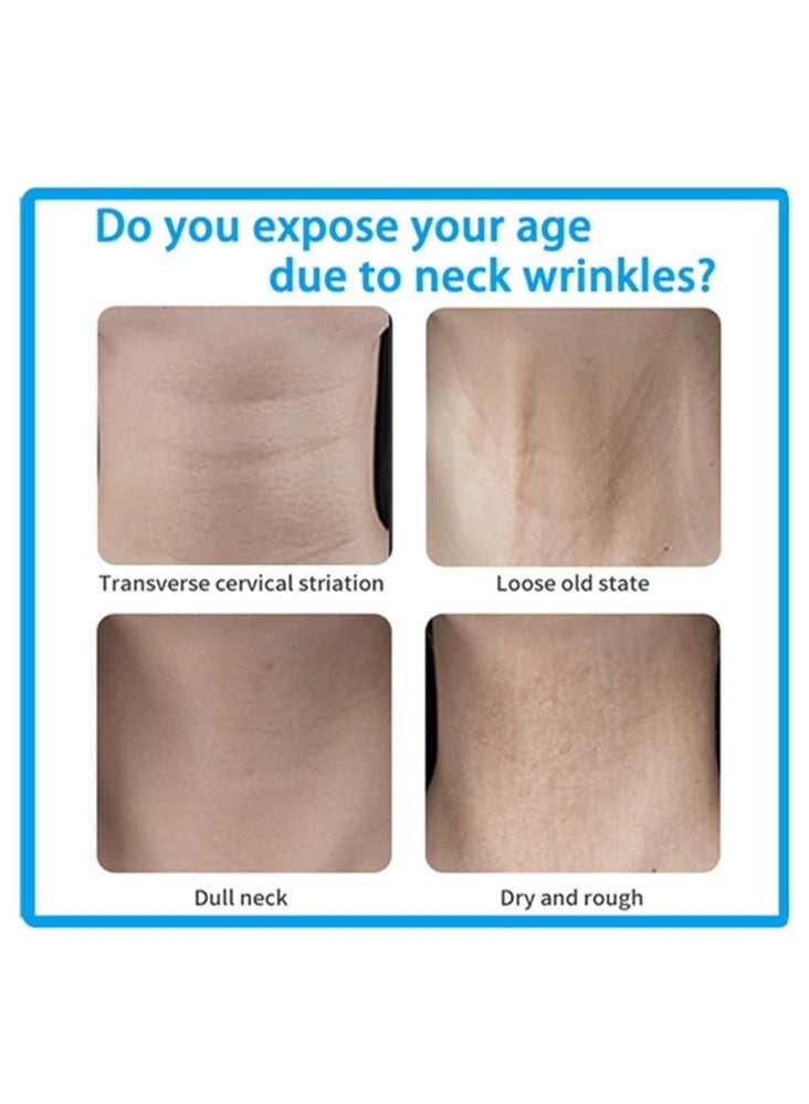 الواحة-TH شرائط شد الرقبة، أشرطة شد غير مرئية للرقبة، شرائط وأربطة لرفع التجاعيد، لصقات مكياج للرقبة، شد الجلد المترهل، مزيل خطوط الرقبة، 4 شرائط + 20 لصقة - Image 2